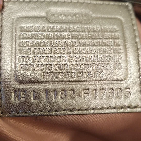 Coach F17605 Ashley Leather Hippie Bag Cross Body Purse White Silver Shoulder - Picture 3 of 10